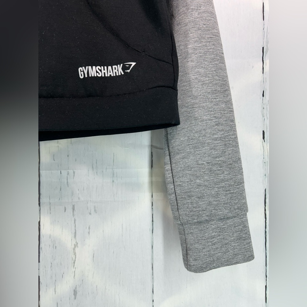 Gymshark Hoodie Two Tone Womens Cropped Jacket Full Zip Sweatshirt Outdoor - Picture 7 of 9